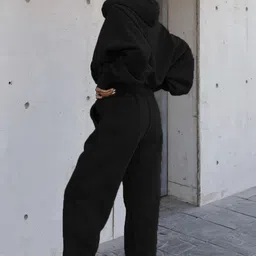 Mast & Harbour Hood Sweatshirt With Trouser Co-Ords image 3