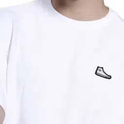 Converse Unisex White Sneaker Patch All Star Regular Fit T-Shirt image 5