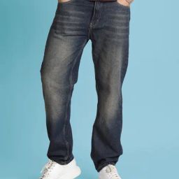 Bene Kleed Men Relaxed Fit Heavy Fade Mid-Rise Cotton Jeans-picture-10