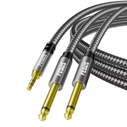 FEDUS 3.5mm TRS to Dual 6.35 mm TS Mono Stereo Y-Cable Splitter Cord 1.5 m-picture-22