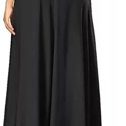 ssc export Women Relaxed Grey Crepe Trousers image 2