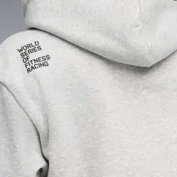 Puma Light Gray Heather Puma X Hyrox Heavyweight Regular Fit Training Hoodie image 5