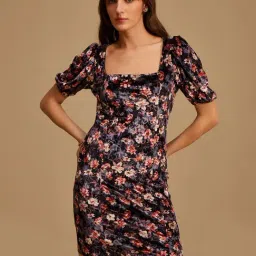 Kazo Black Printed Bodycon Dress-picture-29