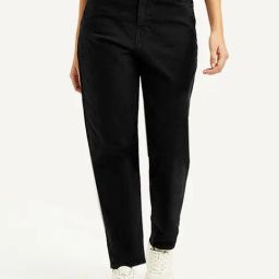Levi's Black Cotton Loose Tapered Fit Jeans-picture-17