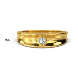 Kisna Diamond & Gold Jewellery Samul 14k (585) Diamond & Gold Ring For Men image 3