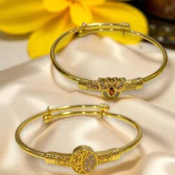 AARTISAI Set Of 2 Gold-Plated Stone StuddedBangle-picture-11