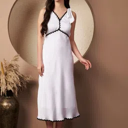 Justin Whyte Ruffled Chiffon A-Line Midi Dress-image-73