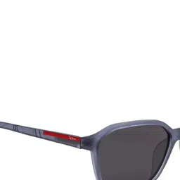 Ted Smith Unisex Black Rectangular Sunglasses With Polarised Lens image 3