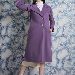 Athena Women Single-Breasted Wollen Longline Overcoat-picture-45