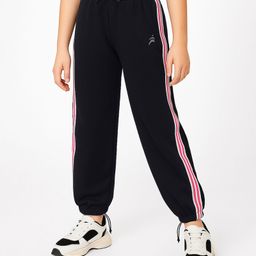 Pine Active Knit Full Length Super Stretch Track Pant With Tape Detailing - Black-picture-5