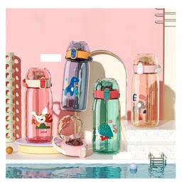 AKN TOYS Water Bottle for Kids Water Bottle with Sipper  - 550 ml( Color may vary) image 4