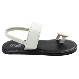 The Madras Trunk Colour Blocked Slip On Sandals - Black & White image 5