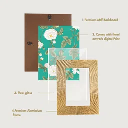 BEHOMA Metal Photo Frame with Sunburst Design (5x7 inches) image 5