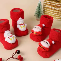 KICKS & CRAWL Infant Pack Of 2 Ankle-Length Socks image 1