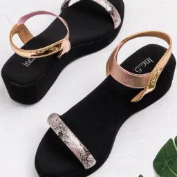 Inc.5 Women's Rose Gold Ankle Strap Wedges-picture-48