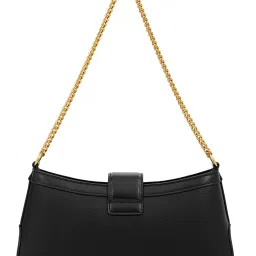Miraggio Ashley Black Textured Small Shoulder Bag image 5