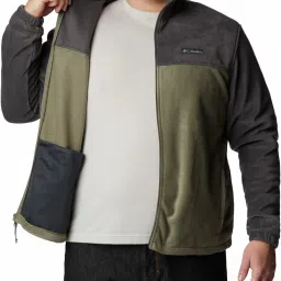 Columbia Grey Regular Fit Colour Block Sports Jacket image 5