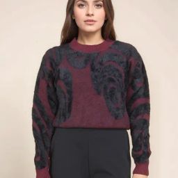 Zink London Brown Print Sweater-picture-36