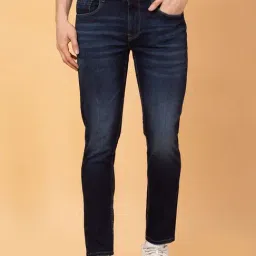 Being Human Blue Cotton Regular Fit Solid Jeans-picture-22