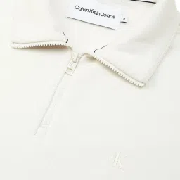 Calvin Klein Ivory Relaxed Fit Colour Block Sweatshirt image 5