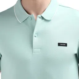 Calvin Klein Green Slim Fit Polo T-Shirt image 5
