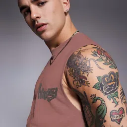 Rigo Mauve Blended Printed Vest image 5