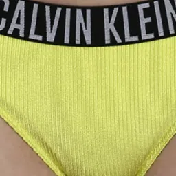 Calvin Klein LRF-LEMONADE YELLOW Womens Solid Swimwear image 5