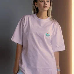 CORSICA Graphic Printed Round Neck Cotton Oversized T-shirt-image-18