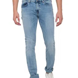 Spykar Light Blue Slim Fit Low Rise Jeans-image-19