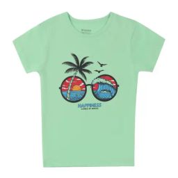 Proteens Kids Green & Black Cotton Printed T-Shirt-picture-26