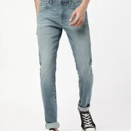 Passion Blue Slim Fit Heavily Washed Jeans-picture-16