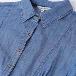 Latin Quarters Blue Regular Fit Shirt Dress image 5