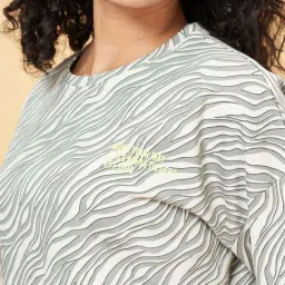 Ajile by Pantaloons Grey Cotton Printed T-Shirt image 5