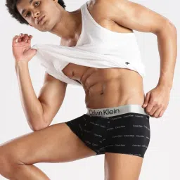 CALVIN KLEIN Black Logo Black Low Rise Trunks image 5