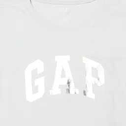 GAP Grey Cotton Printed Short Sleeves T-Shirt image 5
