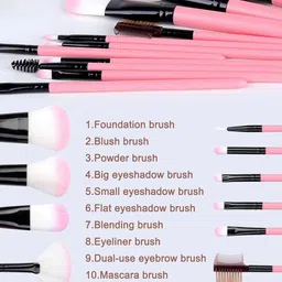 MYN Set Of 12 Travel Makeup Brushes Set With Storage Box image 5