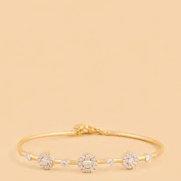 Westside X Pome Radiant Halo Gold Plated Lab Diamond Bangle Bracelet-picture-38