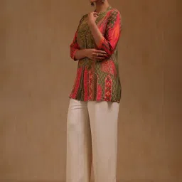 Soch Green Cotton Printed Tunic image 4