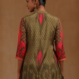 Soch Green Cotton Printed Tunic image 2