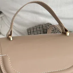 CORSICA Women Solid Structured Leather Sling Bag image 2