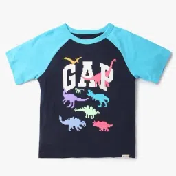 GAP Kids Dark Blue Relaxed Cotton Graphic T-Shirt-picture-33