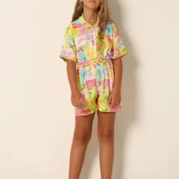 VERO MODA GIRL Multicolor Printed Playsuit-picture-20