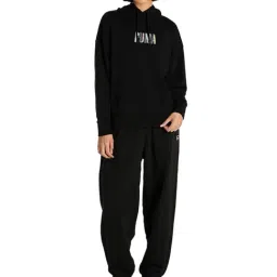 Puma SWxP Black Cotton Printed Hoodie image 5