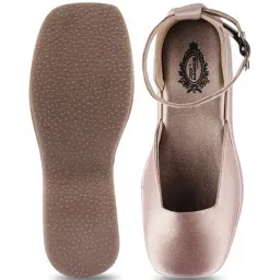 Shoetopia Kids Peach Ankle Strap Wedges image 3