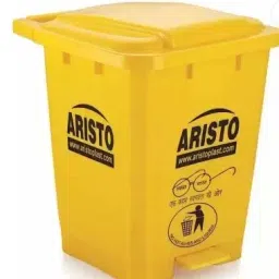 ARISTO 70 L Yellow Plastic Pedal Dustbin-picture-11