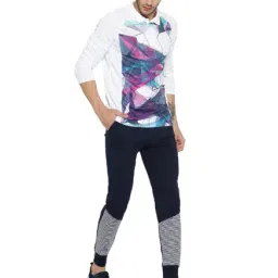 Campus Sutra Navy Cotton Joggers image 4