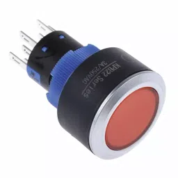 RS PRO Illuminated Push Button Switch Panel Mount 22.2 mm Cutout DPDT Red LED 250 V AC, 1758242-picture-25