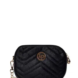 Lino Perros Black Textured Quilted Sling Bag-picture-32