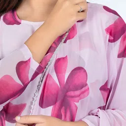 Raiyani Fashion Floral Print Crepe Fit & Flare Maxi Dress image 2