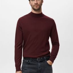 MANGO MAN High Neck Pure Wool Pullover-picture-1